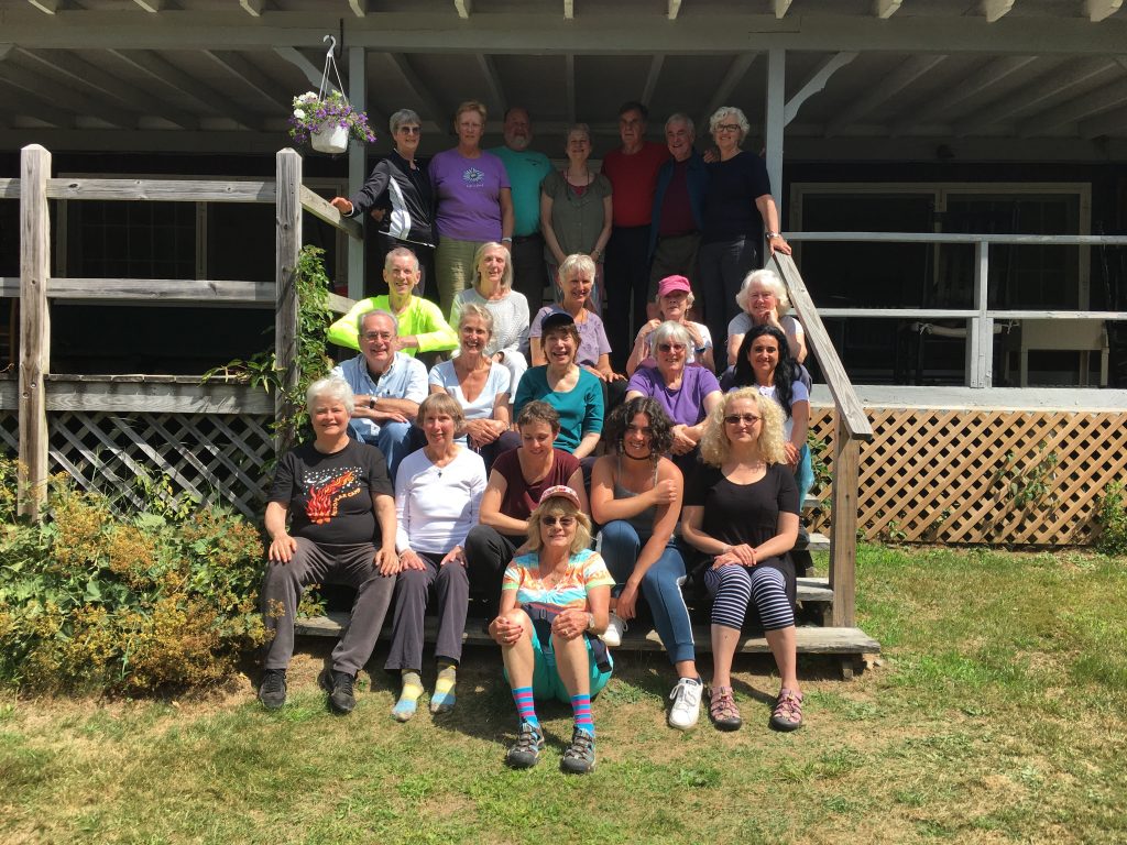 Our group at the 2017 Feldenkrais Retreat at Camp Medomak
